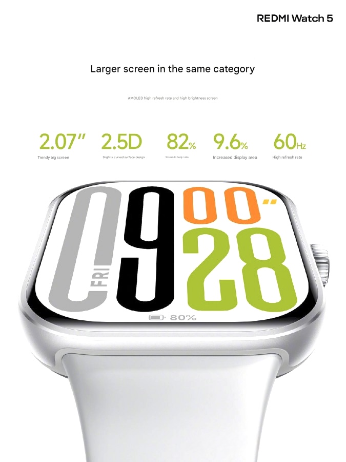 ساعت هوشمند شیائومی مدل Redmi Watch 5 2 ساعت هوشمند شیائومی مدل Redmi Watch 5