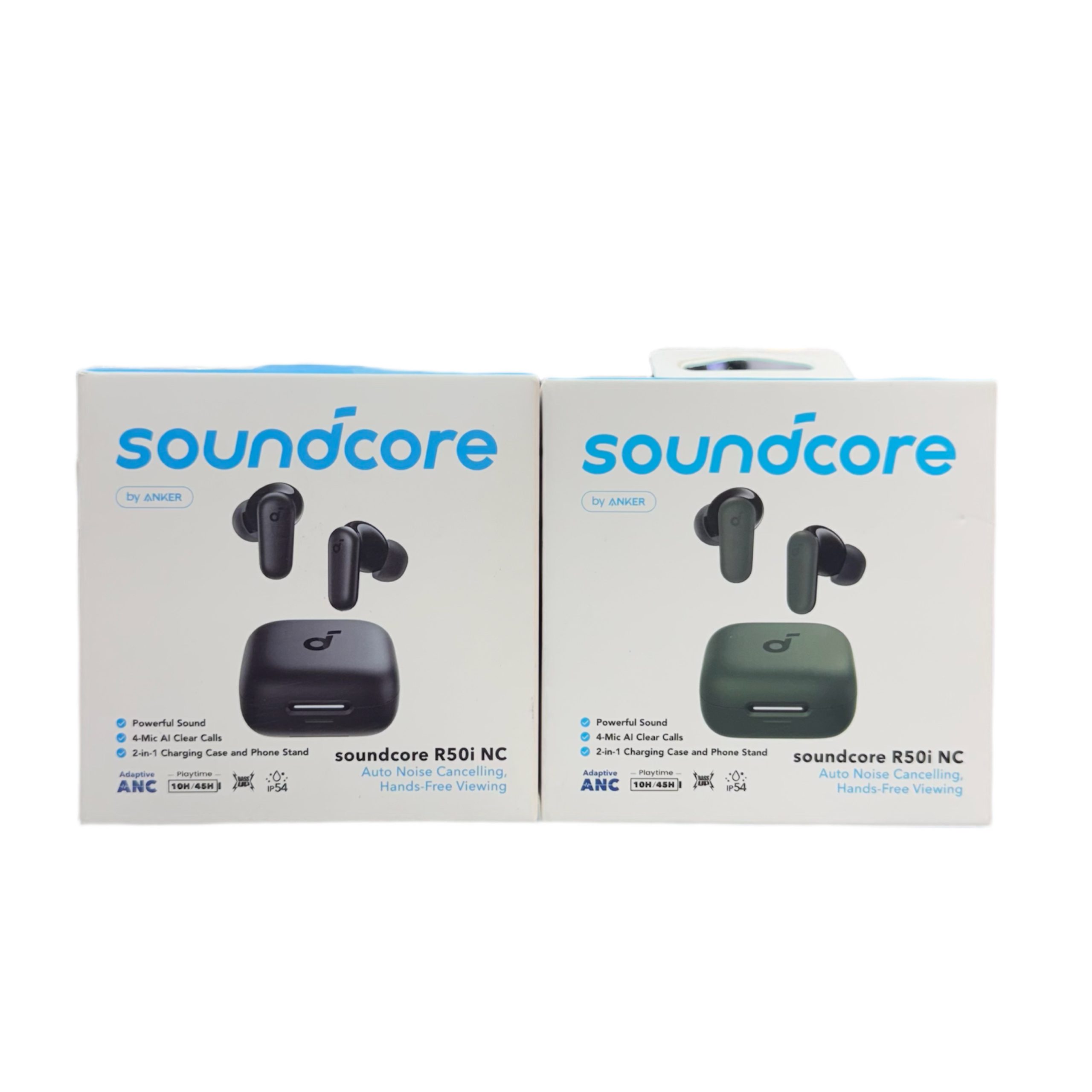 هندزفری بی سیم انکر مدل Soundcore R50i NC با کیس استند موبایل 2 هندزفری بی سیم انکر مدل Soundcore R50i NC  با کیس استند موبایل