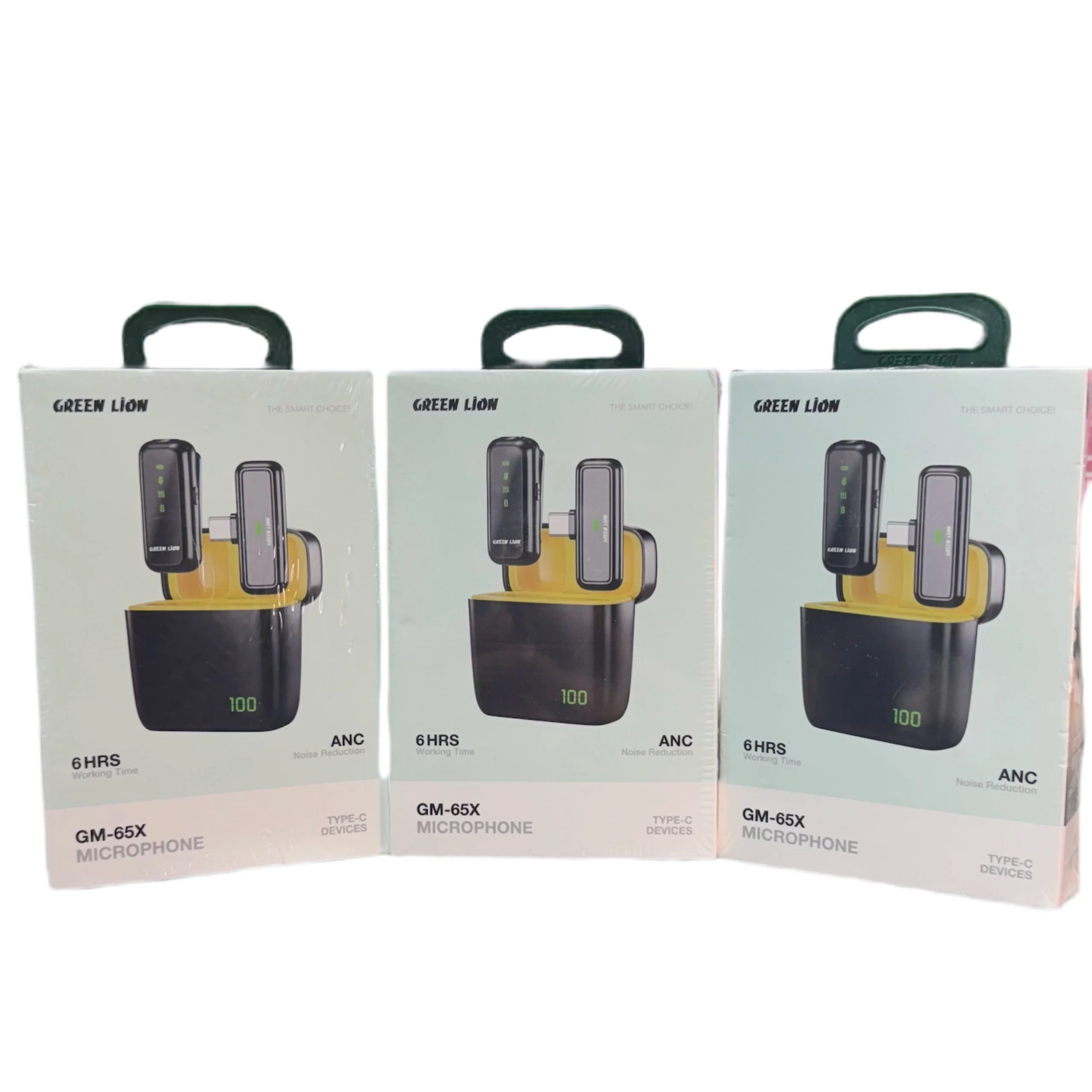 میکروفن یقه ای گرین لاین با کیس شارژ مدل Green Lion GM-65x لایتنیگ و تایپ سی 2 میکروفن یقه ای گرین لاین با کیس شارژ مدل Green Lion GM-65x لایتنیگ و تایپ سی
