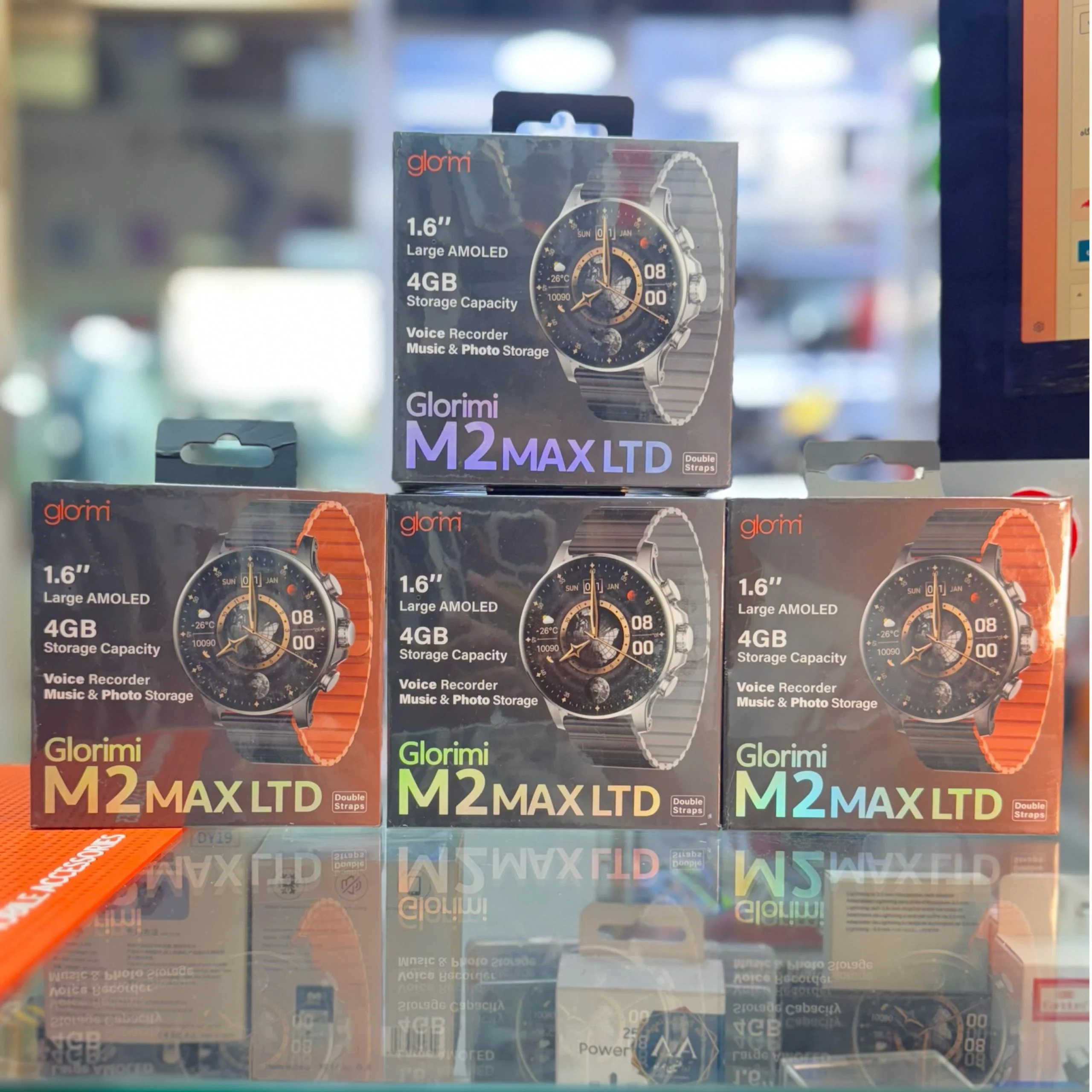 ساعت هوشمند گلوریمی مدل M2 max ltd با ۴ گیگ حافظه 4 ساعت هوشمند گلوریمی مدل M2 max ltd با ۴ گیگ حافظه